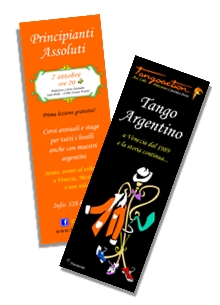 Tango membership card graphic design service, Venice Italy