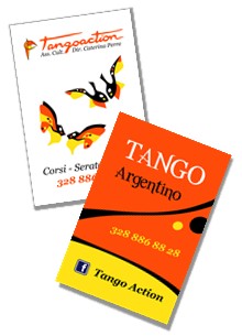 Tango membership card graphic design service, Venice Italy