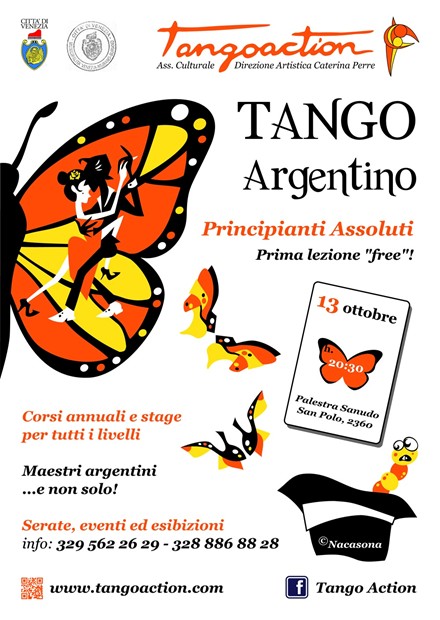 Lecciones a tango milonga gancho poster Arte Gráfico Venecia